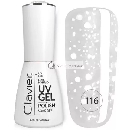 Luxus Hibrid Körömlakk Holografikus Részecskékkel 116 Hópehely