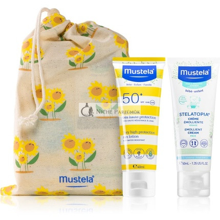 Mustela Sonnen Set Maluszek auf Reisen Haut, die zu Atopie neigt Milch 40 ml Creme 40 ml
