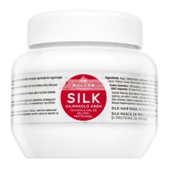   Kallos Silk Hair Mask hajsimító maszk durva és rakoncátlan hajra 275 ml