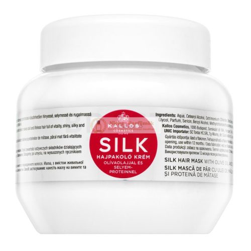 Kallos Silk Hair Mask Bändigende Haarmaske für raues und widerspenstiges Haar 275 ml
