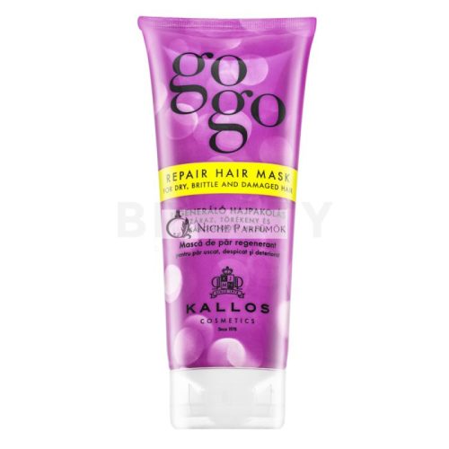 Kallos GoGo Repair Hair Mask pflegende Haarmaske für trockene, matte Haare 200 ml
