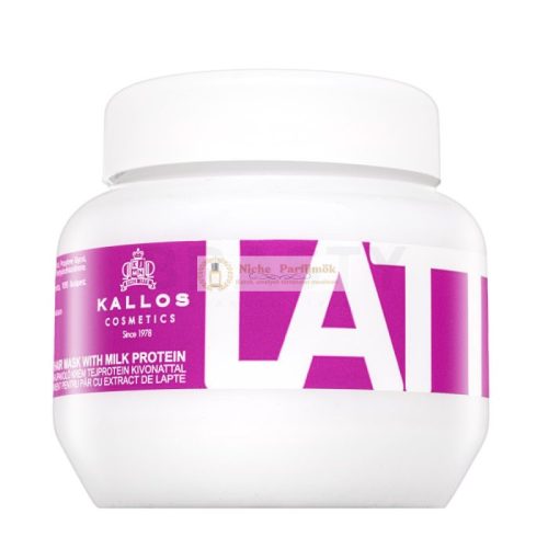 Kallos Latte Hair Mask erősítő maszk festett, vegyileg kezelt és szőkített hajra 275 ml