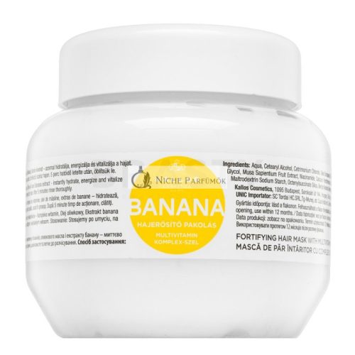 Kallos Banana Fortifying Hair Mask kräftigende Maske für schwaches Haar 275 ml