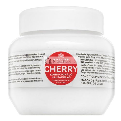Kallos Cherry Conditioning Mask pflegende Haarmaske zur Hydratisierung der Haare 275 ml