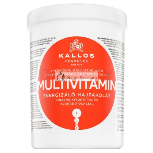 Kallos Multivitamin Energising Hair Mask kräftigende Maske für alle Haartypen 1000 ml