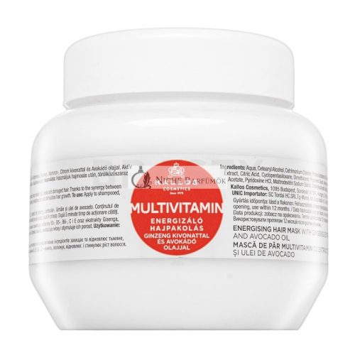 Kallos Multivitamin Energising Hair Mask pflegende Haarmaske für schwaches Haar 275 ml