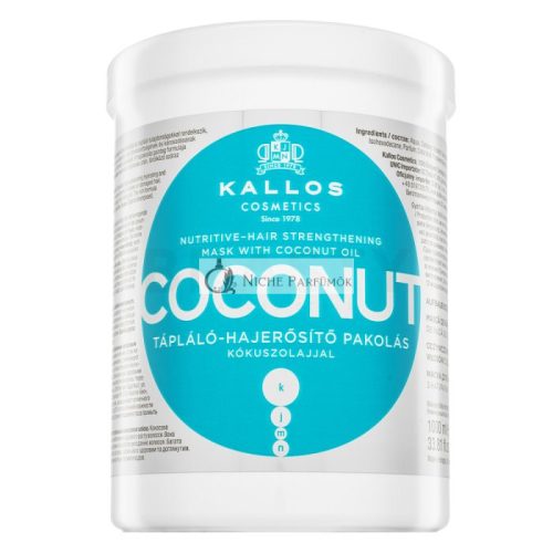 Kallos Coconut Nutritive-Hair Strengthening Mask kräftigende Maske für alle Haartypen 1000 ml