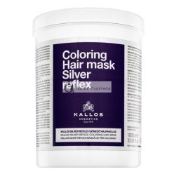   Kallos Silver Reflex Hair Mask neutralizáló maszk platinaszőke és ősz hajra 1000 ml