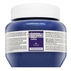   Kallos Silver Reflex Hair Mask neutralizáló maszk platinaszőke és ősz hajra 275 ml