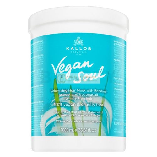 Kallos Vegan Soul Volumizing Hair Mask erősítő maszk volumen növelésre 1000 ml