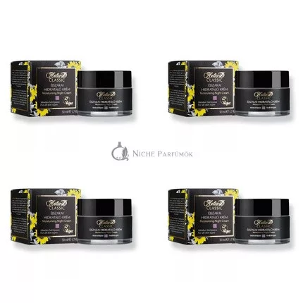 Helia-D Klassische Feuchtigkeitsspendende Nachtcreme für Alle Hauttypen Vegan, 50ml - 4er Pack