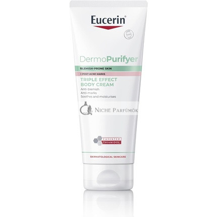 Eucerin Dermopurifyer Olajmentes Testápoló Krém Pattanásos Bőrre, 100ml