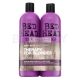 Tigi Bed Head Dumb Blonde Shampoo & Conditioner sampon és kondicionáló szőke hajra 750 ml + 750 ml