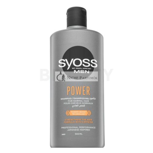 Syoss Men Power Shampoo erősítő sampon férfiaknak 500 ml