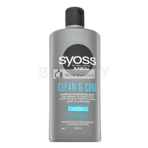 Syoss Men Clean & Cool Shampoo Reinigungsshampoo für alle Haartypen 500 ml