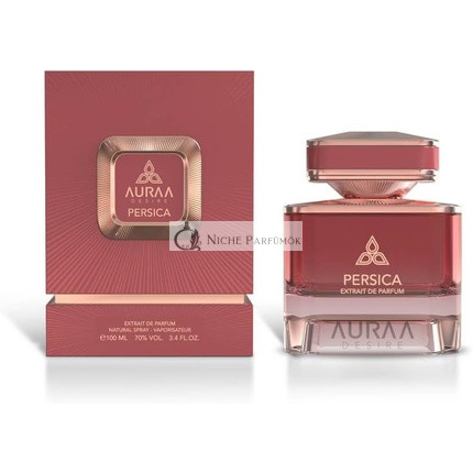 Auraa Desire Persica Extrait De Parfum 100ml Blumig Süßer Duft für Frauen - Baie Rose, Safran, Cashmere Wood Düfte mit Langanhaltender Wirkung