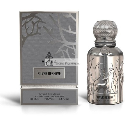 Silver Reserve 100ml by Auraa Desire Extrait De Parfum Amber Leather Vanilla Illat férfiaknak és nőknek