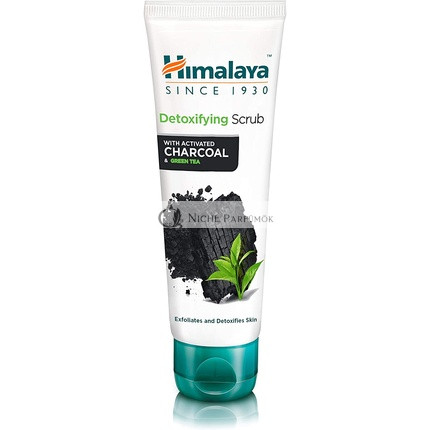 Himalaya Detoxifikáló Aktív Szén Arcradír Zöld Teával, 75ml