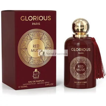 MILESTONE Parfums Glorious Paris Red Musk Unisex Langanhaltender Duft Eau de Parfum 100ml