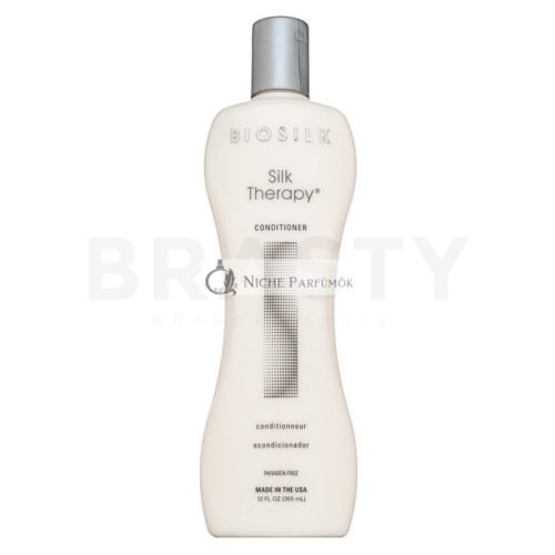 BioSilk Silk Therapy Conditioner Bändigender Conditioner für Feinheit und Glanz des Haars 355 ml