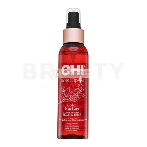 CHI Rose Hip Oil Color Nurture Repair & Shine Leave-In Tonic haj tonikum haj regenerálására, táplálására és védelmére 118 ml