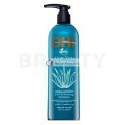   CHI Aloe Vera Curls Defined Curl Enhancing Shampoo tápláló sampon göndör hajra 739 ml
