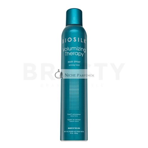 BioSilk Volumizing Therapy Hair Spray extra erős hajlakk vékony szálú volumen nélküli hajra 284 g