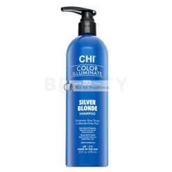   CHI Color Illuminate Silver Blonde Blue Shampoo tönendes Shampoo für platinblondes und graues Haar 739 ml