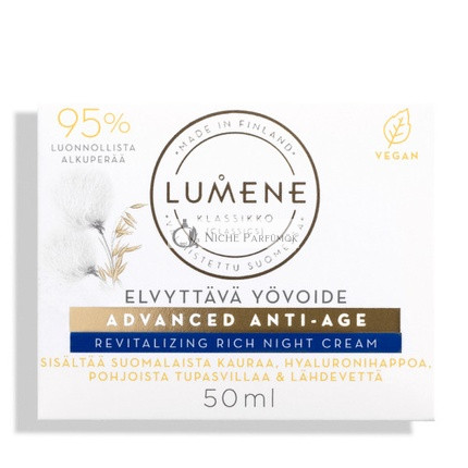 Lumene Lifting Éjszakai Krém, Anti-Aging Kezelés, Hidratáló, Revitalizáló Arcbőr
