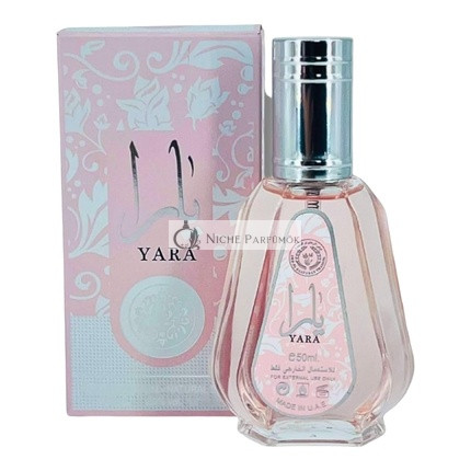 Lattafa Yara 50ml Eau de Parfum nőknek - Érzéki csábítás virágos, gyümölcsös és fás jegyekkel