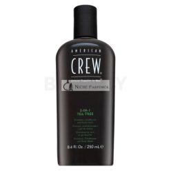   American Crew 3-in-1 Tea Tree sampon, kondicionáló és tusfürdő mindennapi használatra 250 ml