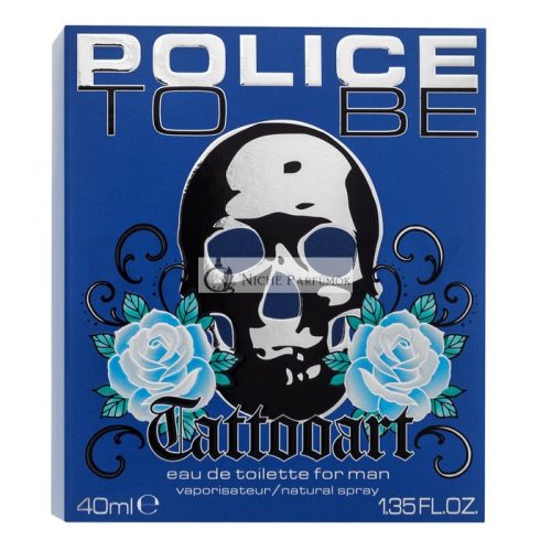 Police To Be Tattooart Eau de Toilette férfiaknak 40 ml