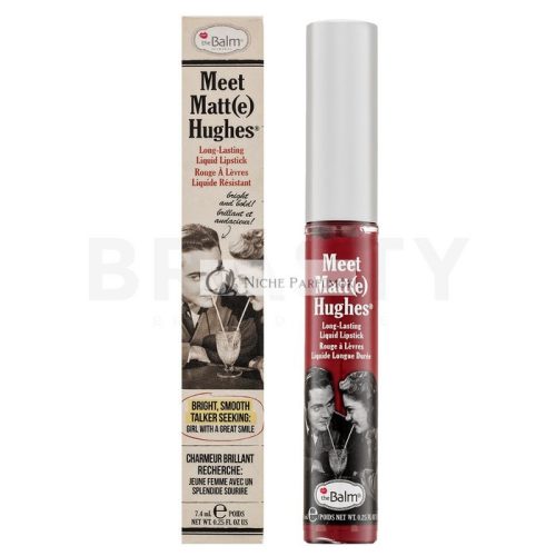theBalm Meet Matt(e) Hughes Liquid Lipstick Dedicated langanhaltender flüssiger Lippenstift für einen matten Effekt 7,4 ml