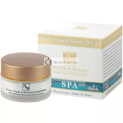 H&B Health & Beauty Totes Meer Mineralien Multivitamin-Gesichtscreme für Frauen Organische Feuchtigkeitspflege mit SPF 20, 50 ml