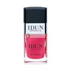   IDUN Minerals Cinnber Körömlakk Természetes Chip-ellenálló Keratin és Mandula Olaj Formulával Bordeaux Színben, 11 ml