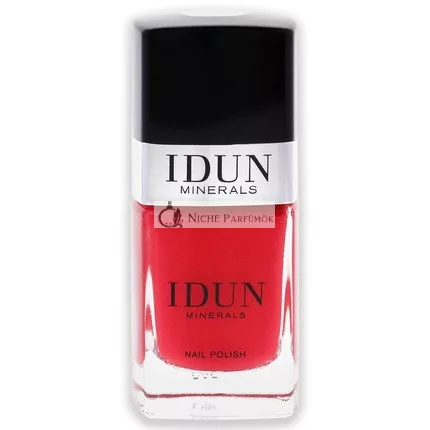 IDUN Minerals Körömlakk vitaminokkal és édes mandulaolajjal, 11 ml, Világos piros
