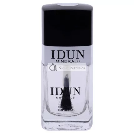 IDUN Minerals Körömlakk Hosszantartó Magas Fény Vegán Formula Vitaminokkal és Édes Mandula Olajjal, Megakadályozza a Repedezést és Védi a Körmöket, 10,5 g