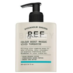   REF Colour Boost Masque tápláló maszk színes pigmentekkel hajszín élénkítésére Vivid Turquoise 200 ml