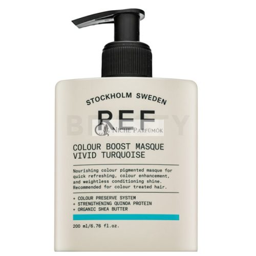 REF Colour Boost Masque ernährende Maske mit Farbpigmenten für Wiederbelebung der Farbe Vivid Turquoise 200 ml