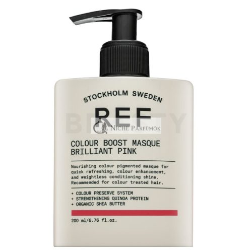 REF Colour Boost Masque ernährende Maske mit Farbpigmenten für Wiederbelebung der Farbe Brilliant Pink 200 ml