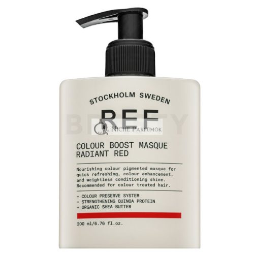 REF Colour Boost Masque ernährende Maske mit Farbpigmenten für Wiederbelebung der Farbe Radiant Red 200 ml