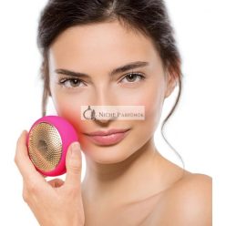  FOREO UFO Vollgesichts-LED-Gesichtsmaske Behandlung Rote Lichttherapie Hautpflege Koreanische Hautpflege Thermotherapie Kryotherapie Gesichtsmassager Feuchtigkeitsspender Erhöhte Hautpflegeabsorption Fuchsia