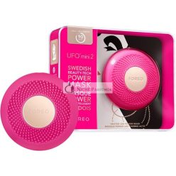   Foreo Ufo Mini 2 Vollgesichts-LED-Maske mit roter Lichttherapie und Gesichtsmassager fuchsia