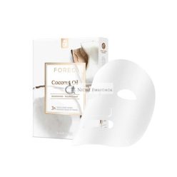   FOREO Kókuszolaj Tápláló Arcpakolás Dehidratált Bőrre 3 db - Mélyen Hidratáló Tisztító Fórával
