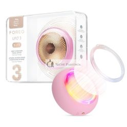   FOREO UFO 3 5-in-1 Teljes Arc LED Maszk Kezelés Mélyhidratáló Ránctalanító Arcmasszírozó Gyöngyház Rózsaszín