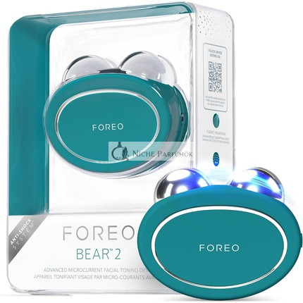 FOREO BEAR 2 Fortgeschrittenes Lifting- und Tonisierungs-Mikroströme-Gesichtgerät - Anti-Aging-Gesichtskulpturwerkzeug - Sofortige Gesichtsstraffung - Fest und Kontur - Nicht-invasive Hautpflegewerkzeuge - Evergreen