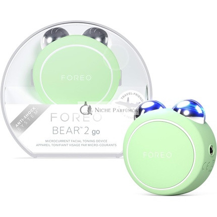 FOREO BEAR 2 go Reise-freundliches Toning-Mikrostrom-Gesichtsgerät Pistazie