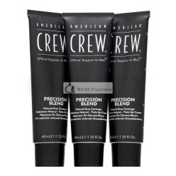   American Crew Precision Blend Natural Gray Coverage Haarfarbe für Männer Medium Natural 4-5 3 x 40 ml
