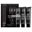 American Crew Precision Blend Natural Gray Coverage hajfesték férfiaknak Dark 3 x 40 ml