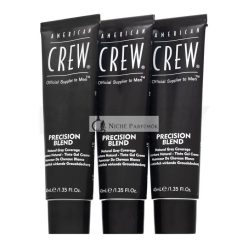   American Crew Precision Blend Natural Gray Coverage hajfesték férfiaknak Light Blond 7-8 3 x 40 ml